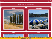 Tablet Screenshot of italydreamvillas.com